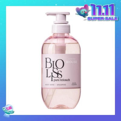 KOSE COSMEPORT Salon Style Bioliss Pure Retouch Moist Shine Shampoo 480ml