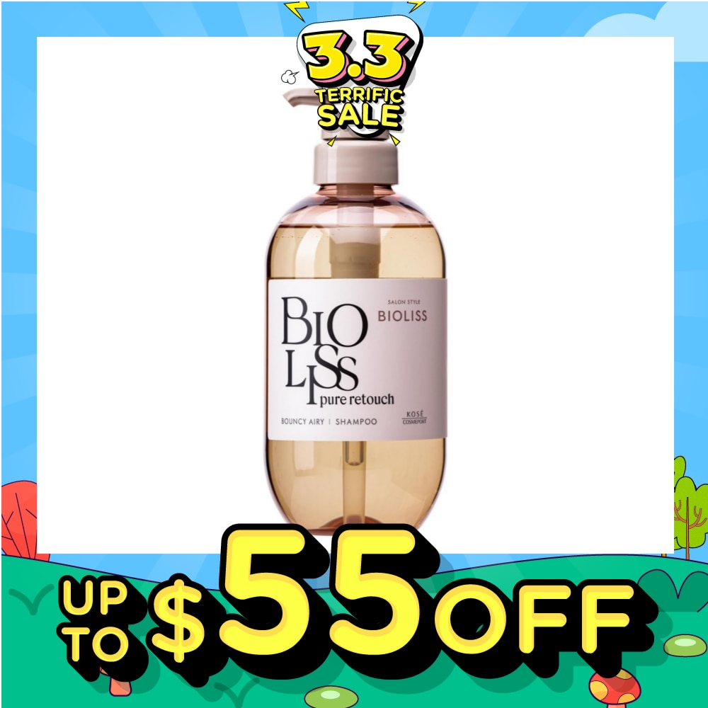 Salon Style Bioliss Pure Retouch Bouncy Airy Shampoo 480ml