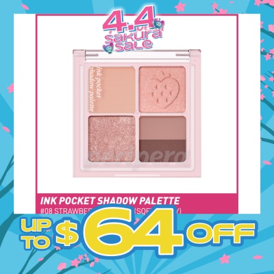 PERIPERA - Ink Pocket Shadow Palette 08 Strawberry In Mute (Soft Berry) 1s