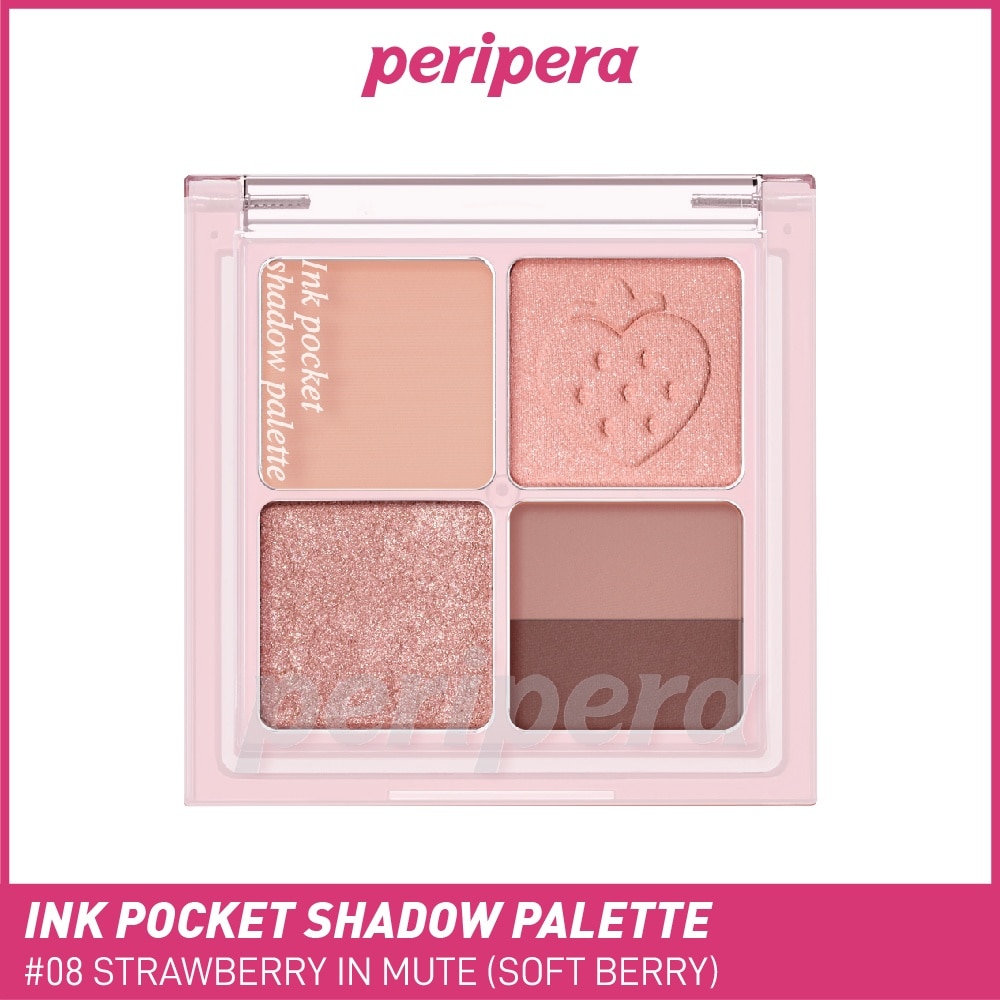 Ink Pocket Shadow Palette 08 Strawberry In Mute (Soft Berry) 1s