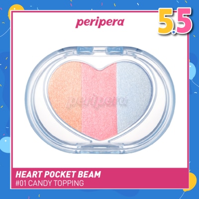 PERIPERA Heart Pocket Beam 01 Candy Topping (Cream Powder Texture) 1s