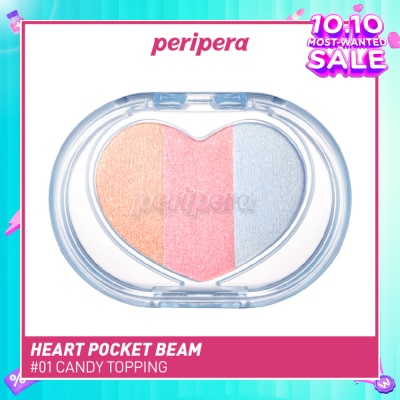 PERIPERA Heart Pocket Beam 01 Candy Topping (Cream Powder Texture) 1s