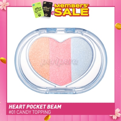 PERIPERA Heart Pocket Beam 01 Candy Topping (Cream Powder Texture) 1s