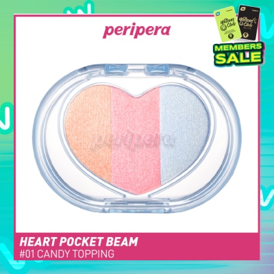 PERIPERA Heart Pocket Beam 01 Candy Topping (Cream Powder Texture) 1s