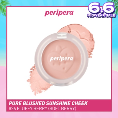 PERIPERA Pure Blushed Sunshine Cheek 26 Fluffy Berry (Soft Berry) 1s