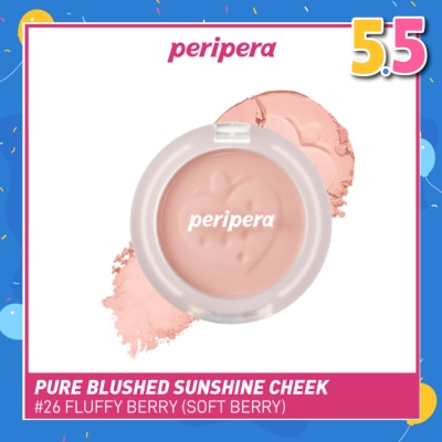 PERIPERA Pure Blushed Sunshine Cheek 26 Fluffy Berry (Soft Berry) 1s