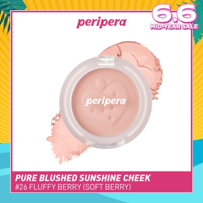 PERIPERA Pure Blushed Sunshine Cheek 26 Fluffy Berry (Soft Berry) 1s