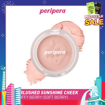 PERIPERA Pure Blushed Sunshine Cheek 26 Fluffy Berry (Soft Berry) 1s