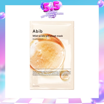 ABIB - Mild Acidic pH Glutathiosome Fit Sheet Mask (To Reduce Dullness While Soothing Skin) 1s