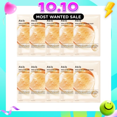 ABIB Mild Acidic pH Glutathiosome Fit Sheet Mask (To Reduce Dullness While Soothing Skin) 10s image
