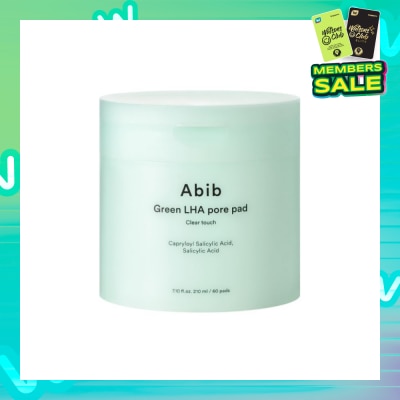 ABIB Green LHA Pore Clear Touch Pad (To Exfoliates, Unclogs Pores & Controls Excess Sebum) 60s
