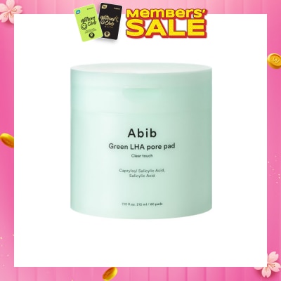 ABIB Green LHA Pore Clear Touch Pad (To Exfoliates, Unclogs Pores & Controls Excess Sebum) 60s