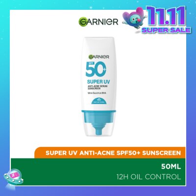 GARNIER Super UV Anti-Acne Serum Suncreen SPF50+50ml