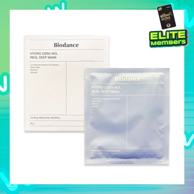 BIODANCE Hydro Cera-Nol Real Deep Sheet Mask (To Soothing, Moisturizing, & Nourishing) 4s