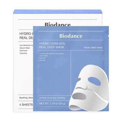 BIODANCE - Hydro Cera-Nol Real Deep Sheet Mask (To Soothing, Moisturizing, & Nourishing) 4s