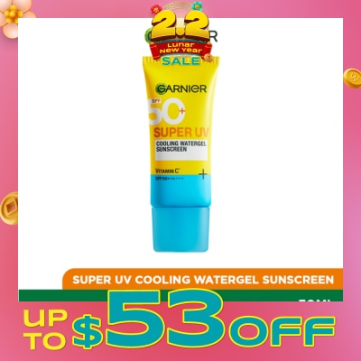 GARNIER Super UV Cooling Watergel Vitamin C Sunscreen SPF50+ PA++++ 30ml