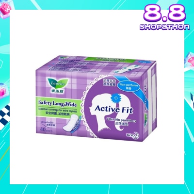 LAURIER Active Fit Safety Long & Wide Pantyliners 40's