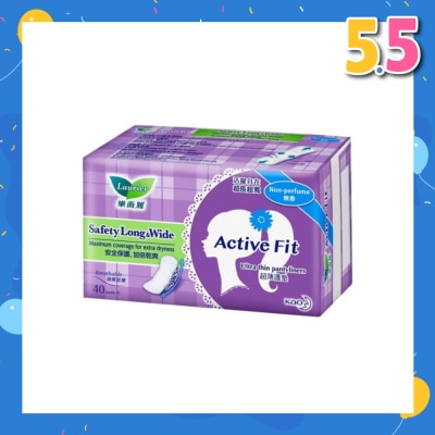 LAURIER Active Fit Safety Long & Wide Pantyliners 40's