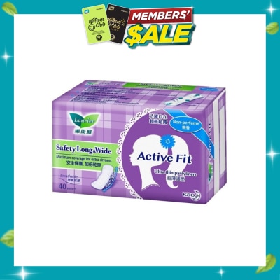 LAURIER Active Fit Safety Long & Wide Pantyliners 40's image