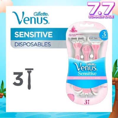 GILLETTE VENUS Venus Sensitive Woman’s Disposable Razors 3's