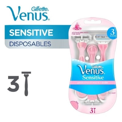 GILLETTE VENUS Venus Sensitive Woman’s Disposable Razors 3's