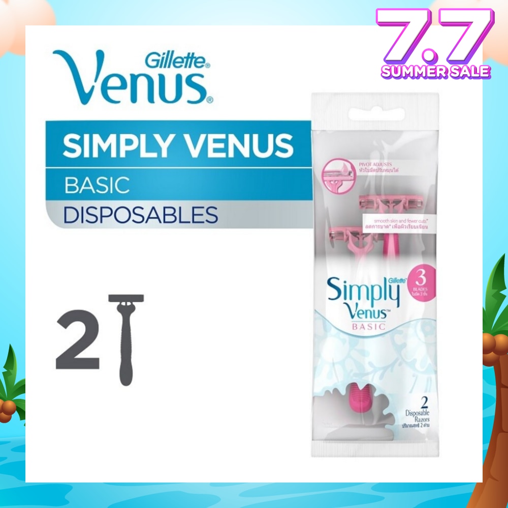 Simply Venus 3 Women’s Disposable Razors 2's