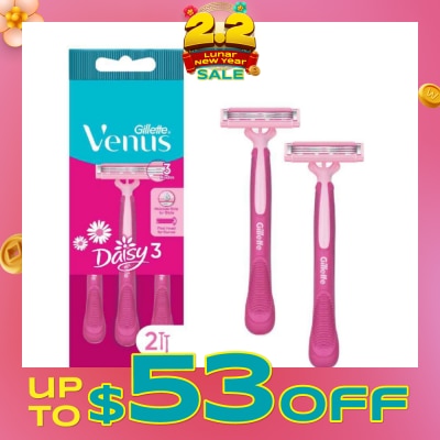 GILLETTE VENUS Simply Venus 3 Women’s Disposable Razors 2's