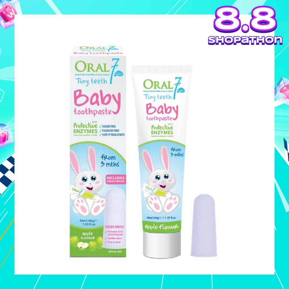 Baby Toothpaste 40ml With Fingerbrush 1s (Suitable For Infants From 3 Months To 3 Years)