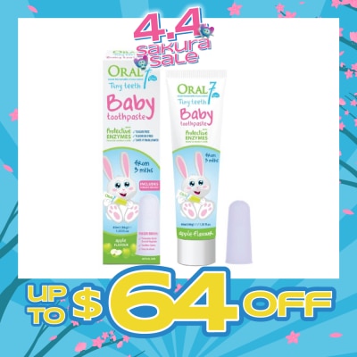 ORAL 7 - Baby Toothpaste 40ml With Fingerbrush 1s (Suitable For Infants From 3 Months To 3 Years)