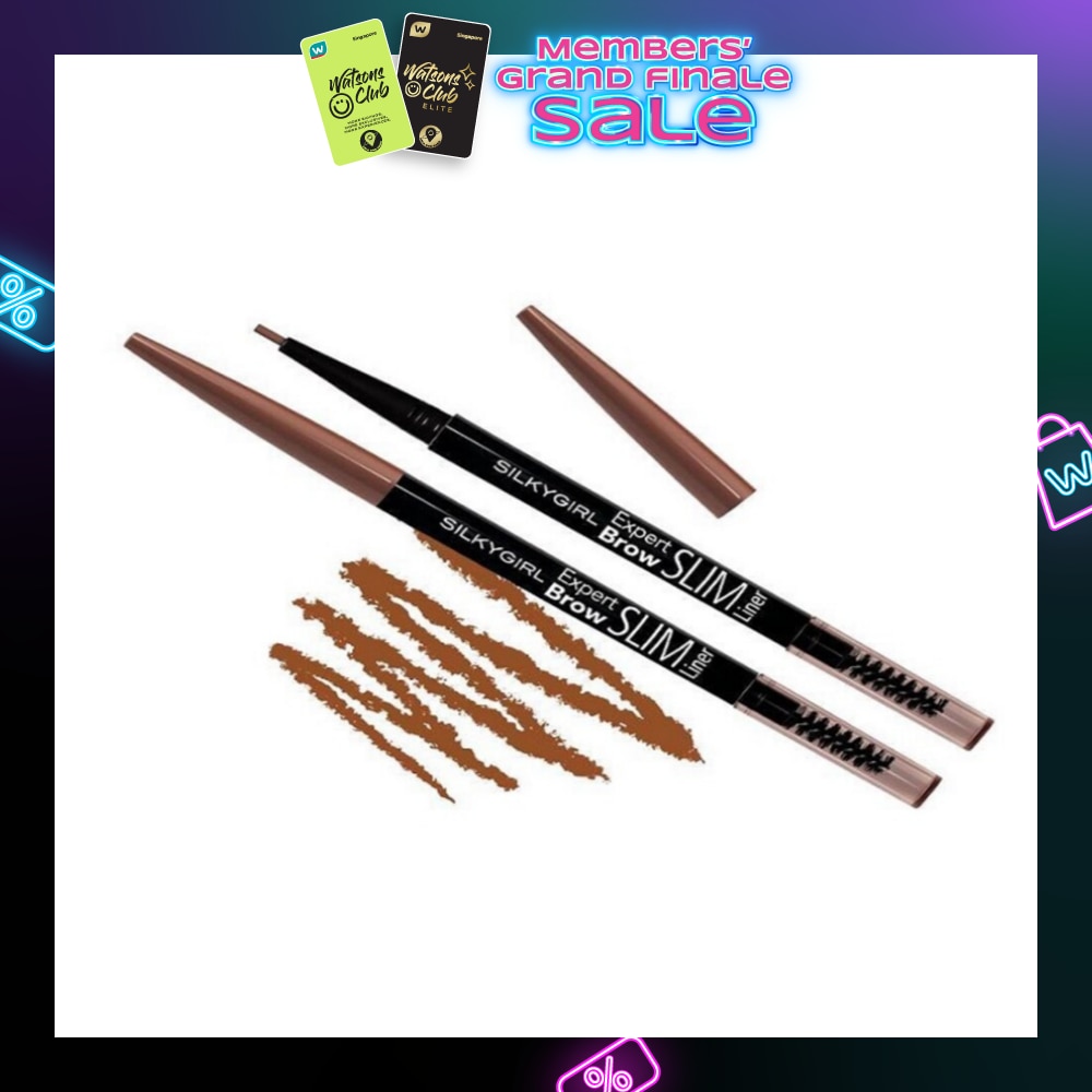 SILKYGIRL Expert Brow Slim Liner 02 Dark Brown 1s