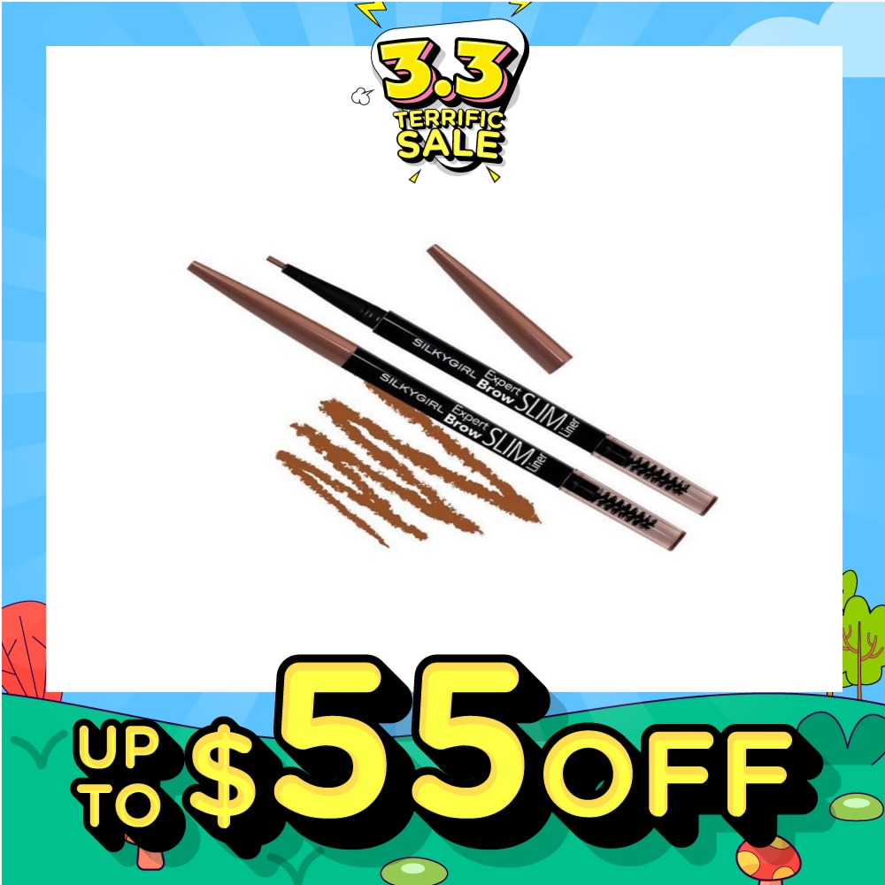 SILKYGIRL SG E/BROW SLIM LR 02 DK BROWN