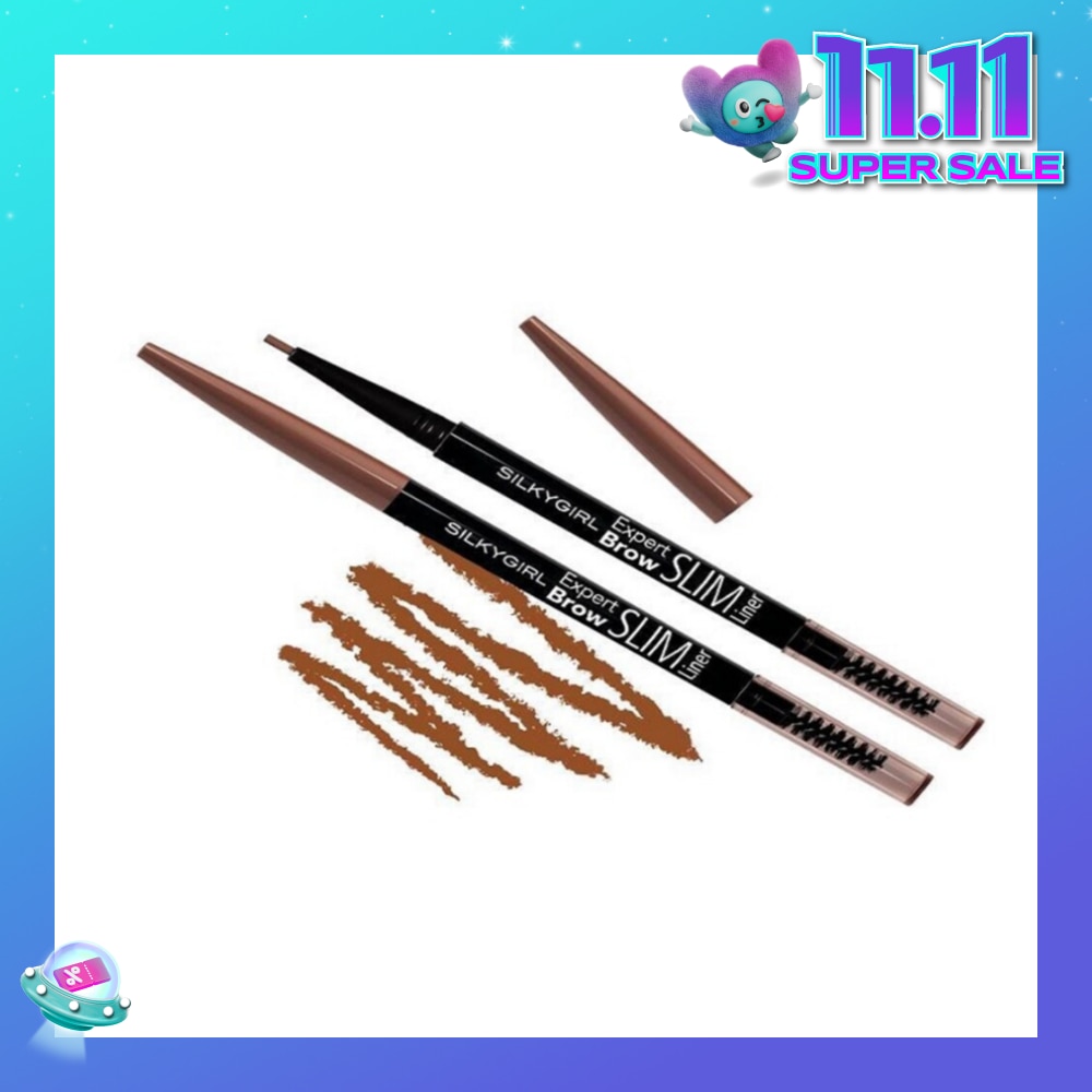 SILKYGIRL Expert Brow Slim Liner 02 Dark Brown 1s