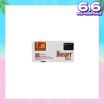 ICM PHARMA Diosper 500Mg Tablets (Treatment Of Acute And Chronic Piles Or Hemorrhoids) 30s