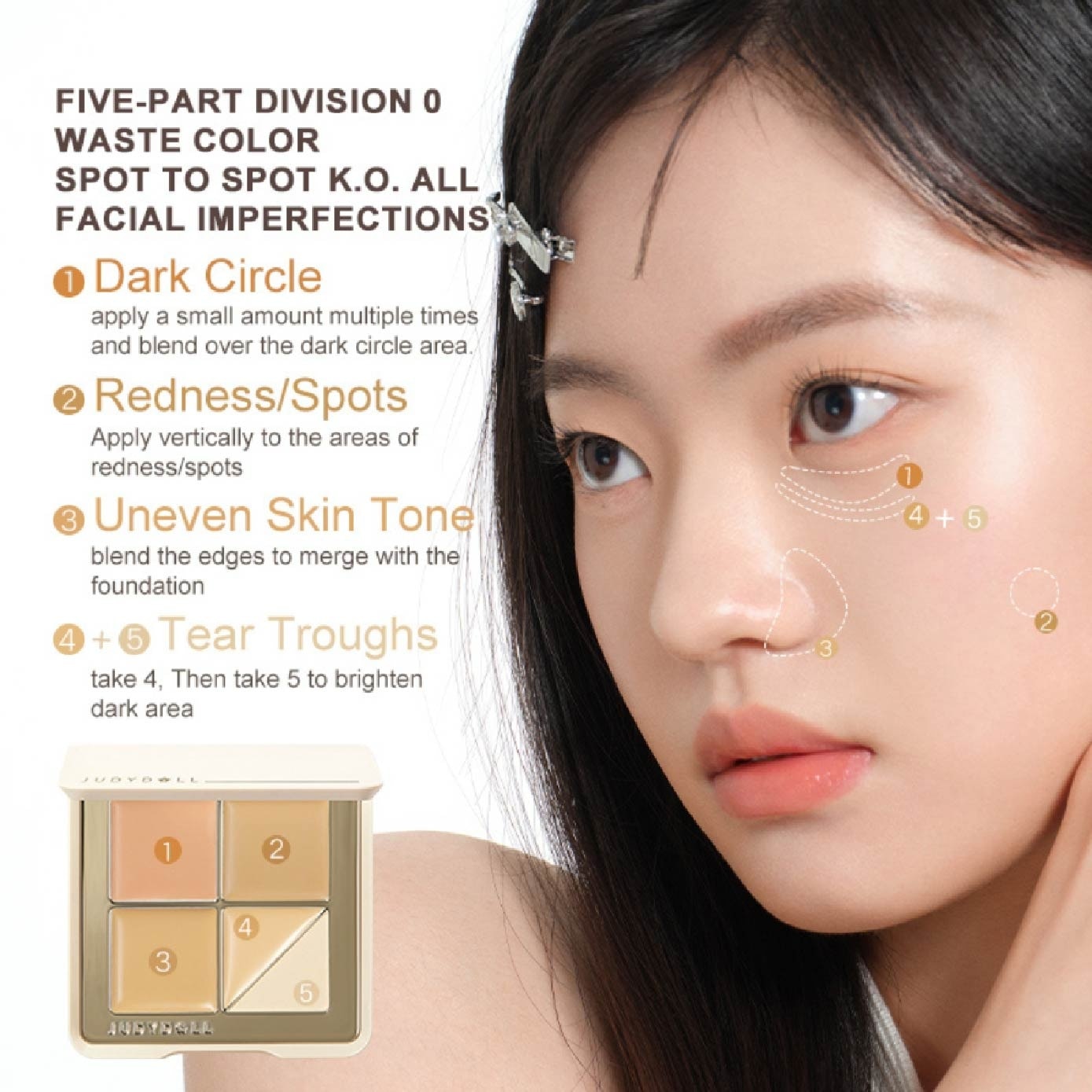 Cloud-Touch Concealer Palette #1.5 6g