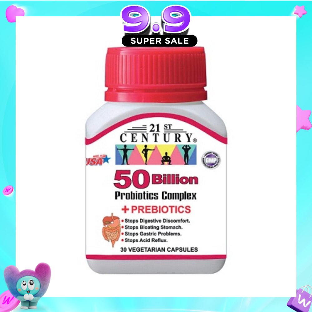 50 Billion Probiotics Complex Vegetarian Capsules (Limits Stomach and Digestion Issues) 30s image
