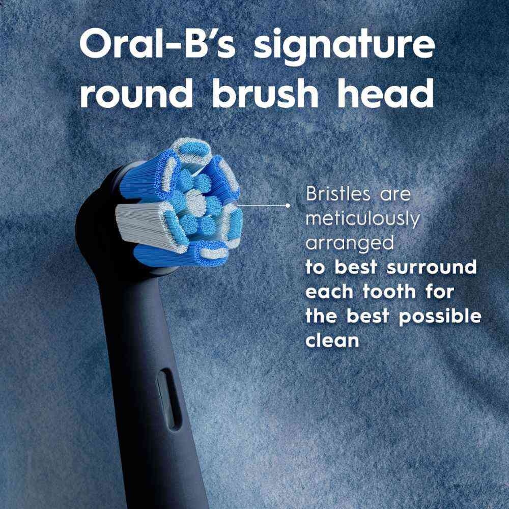 iO Advanced Clean Electric Toothbrush Replacement Brush Heads Black Refill 4s