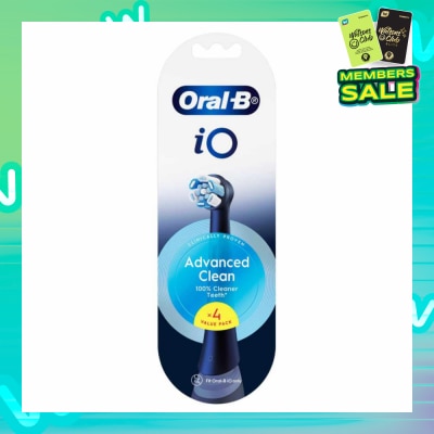 ORAL-B iO Advanced Clean Electric Toothbrush Replacement Brush Heads Black Refill 4s