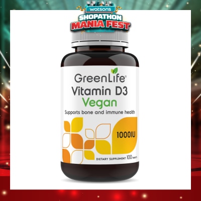 GREENLIFE - GL VEGAN VITAMIN D3 100S