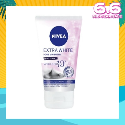 NIVEA Extra White Pore Minimiser Mud Foam 100g