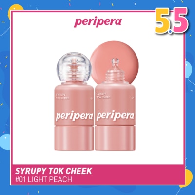 PERIPERA Syrupy Tok Cheek 01 Light Peach 1s