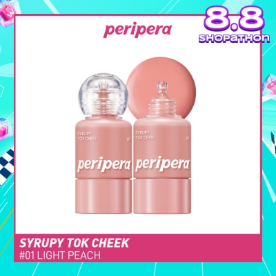 PERIPERA Syrupy Tok Cheek 01 Light Peach 1s