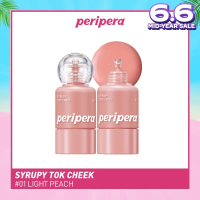 PERIPERA Syrupy Tok Cheek 01 Light Peach 1s