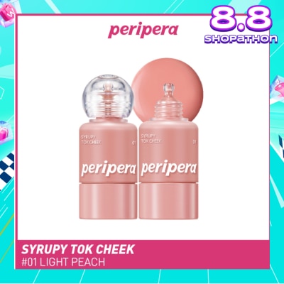 PERIPERA Syrupy Tok Cheek 01 Light Peach 1s
