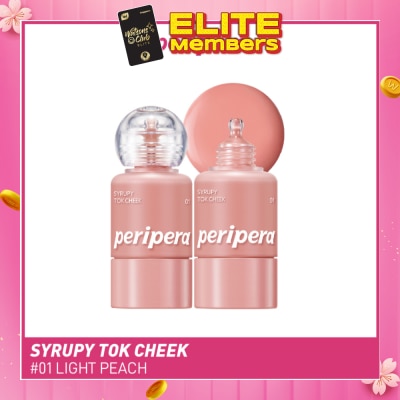 PERIPERA Syrupy Tok Cheek 01 Light Peach 1s