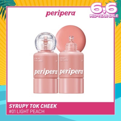 PERIPERA Syrupy Tok Cheek 01 Light Peach 1s