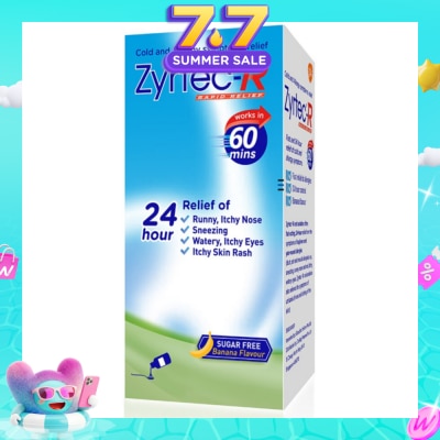 ZYRTEC - Oral Antihistamine Solution for cold & allergy (For Kids above 2 years old) 75ml&nbsp;(Expiry: May`2027)