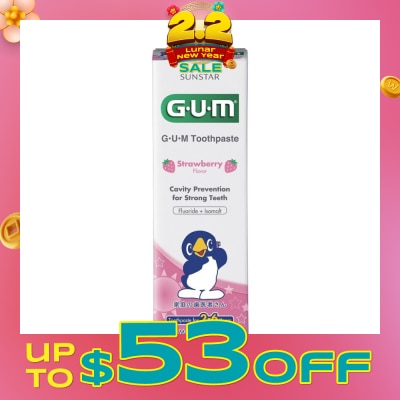 GUM KIDS Toothpaste 2-6 Years Strawberry 70g