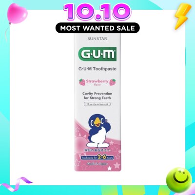 GUM KIDS Toothpaste 2 6 Years Strawberry 70g image