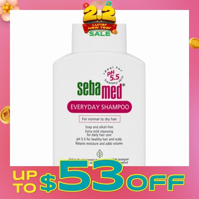 SEBAMED Extra Mild Everyday Shampoo (Normal to Dry Hair) 200ml&nbsp;(Expiry: Jun`2026)