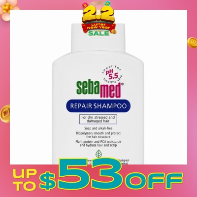 SEBAMED Repair Shampoo (For Damaged Hair) 200ml (Expiry: Aug`2026)